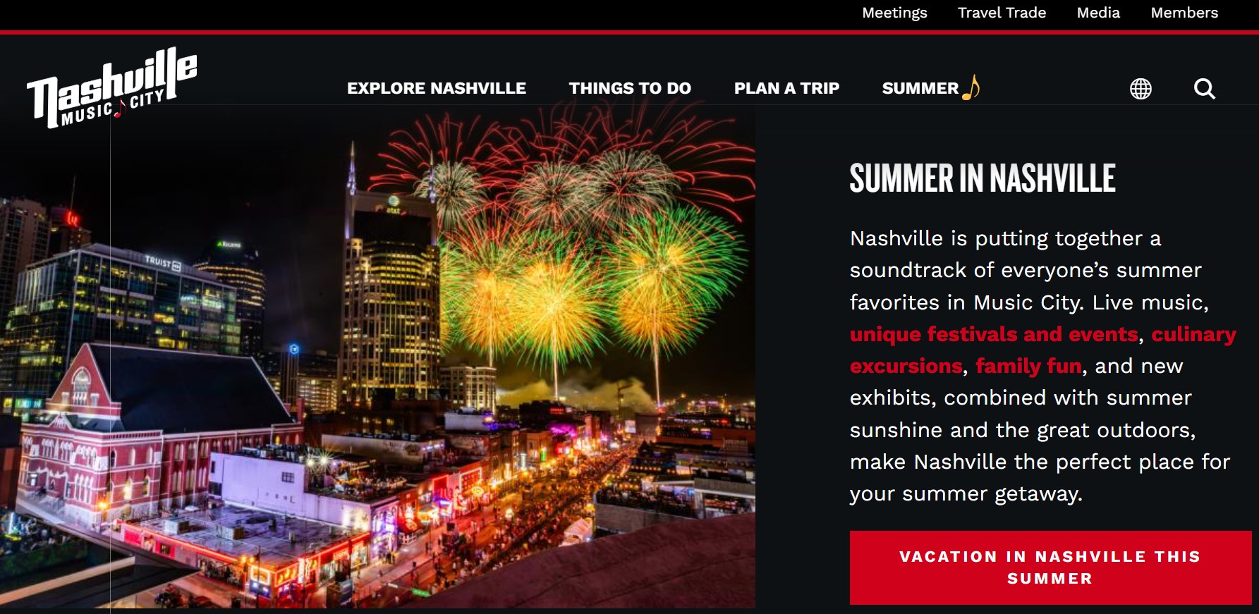 VisitMusicCity.com Homepage